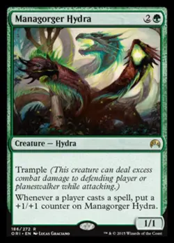 MTG Managorger Hydra, Magic Origins, Heavily Played, English - Image 1