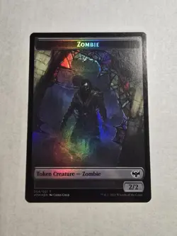 Zombie (008) // Wolf (014) Foil Token Innistrad: Crimson Vow VOW MTG Magic - Image 1