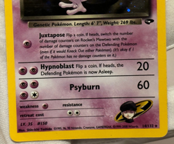 Rocket's Mewtwo 14/132 Holo Rare Gym Challenge 2000 Pokemon LP with Swirl - Image 4