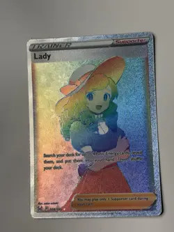 Pokemon TCG Lady 208/196 Swsh11: Lost Origin Secret Rare Full Art Holo Eng - Image 1