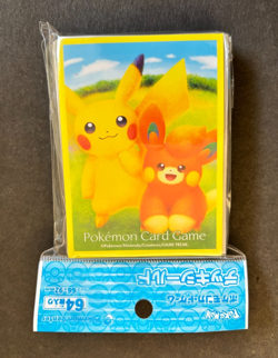 Japanese Pokemon Center Card Sleeves Pikachu & Flareon 64ct Sealed Deck Shield - Image 1