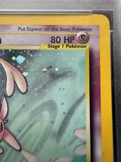 2001 Neo Discovery Espeon 1/75 Holo Foil Rare Pokemon WOTC PSA 5 - Image 4