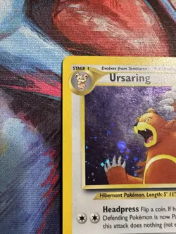 Pokemon Ursaring 15/75 WotC Neo Discovery Unlmited Holo Rare Vintage - Image 2