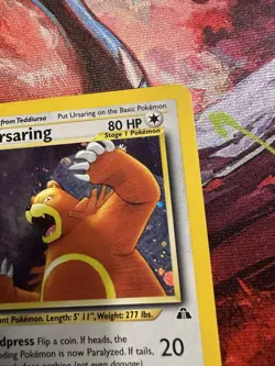 Pokemon Ursaring 15/75 WotC Neo Discovery Unlmited Holo Rare Vintage - Image 3
