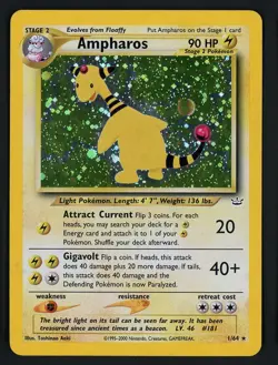 Ampharos MP 1/64 - Holo Neo Revelation - Pokemon - Image 1
