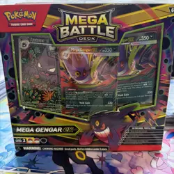 Pokemon TCG Mega Battle Deck Mega Gengar Ex Rare Mint Promo Factory Sealed NEW - Image 1