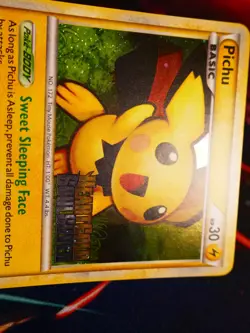 LP Pokemon (Prerelease)PICHU Card HEARTGOLD SOULSILVER Set 28/123 Holo Rare HGSS - Image 4