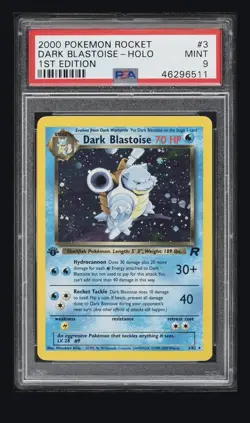 2000 Pokemon Rocket 1st Edition Dark Blastoise - Holo #3 PSA Mint 9 - Image 1
