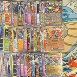 Pokemon Card Lot - 6 ETB boxes - Phantasmal Flames - Ascended Heros - Bulk & EXs - Image 3