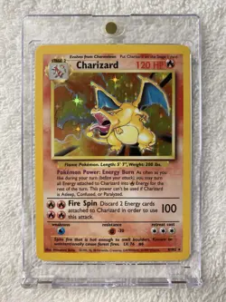 Rare Ungraded Pokemon Charizard 4/102 Base Set 2 - Excellent LP- Holo Near Mint - Image 1