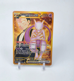 Custom Holo Mewtwo Card Mewtwo EX Card READ DESCRIPTION BELOW - Image 1