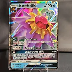 Pokemon Starmie GX Ultra Rare Holo 14/68 Hidden Fates 2019 LP+ - Image 1