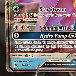 Pokemon Starmie GX Ultra Rare Holo 14/68 Hidden Fates 2019 LP+ - Image 5