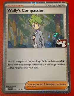 Swirl - Wally's Compassion Cosmo Holo Pokemon Play Prize Pack Series 8 Card - Image 1