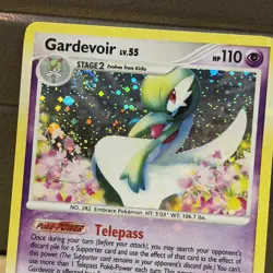 Pokemon Gardevoir Holo Bleed Double Swirl 7/132 LP Secret Wonders Rare Diamond - Image 2