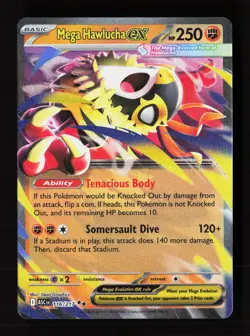 Mega Hawlucha ex 116/217 Double Rare Ascended Heroes Pokemon Near Mint - Image 1