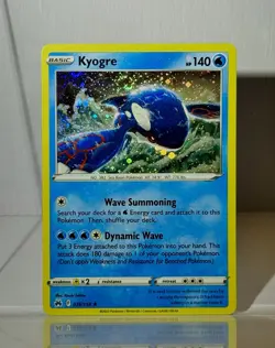🌀🌊Swirl Pokemon TCG Kyogre Holo Rare Card Crown Zenith 036/159 NM Condition🌀 - Image 1