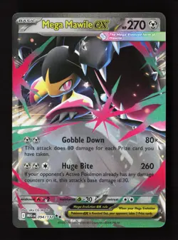 Mega Mawile ex 094/132 Double Rare Mega Evolution Pokemon Near Mint - Image 1