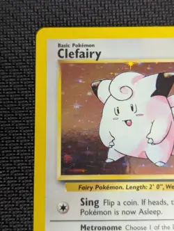 Pokemon TCG Clefairy Base Set Holo Unlimited Rare Card 5/102, NM - Image 3