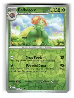 Bellossom 003/197 Uncommon Obsidian Flames Pokemon Reverse Holo Near Mint - Image 1