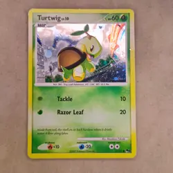Turtwig 017/017 Pop Series 6 Holo Common 2007 Masakazu Fukuda Pokemon Damaged - Image 1
