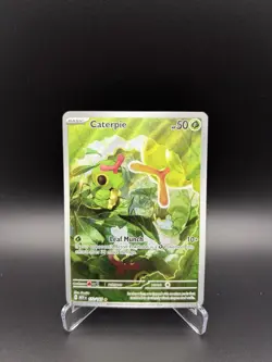 Pokemon Caterpie Sv: Scarlet & Violet 151 Illustration Rare 172/165 Holo - Image 1
