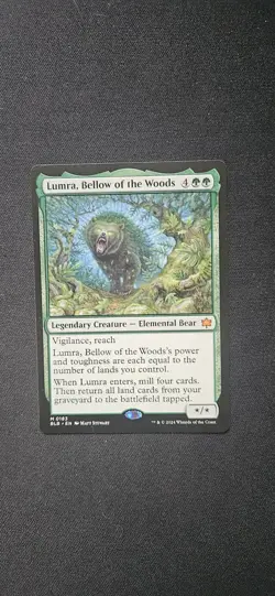 Lumra, Bellow of the Woods Bloomburrow Regular Finish Green Mythic MTG - Image 1