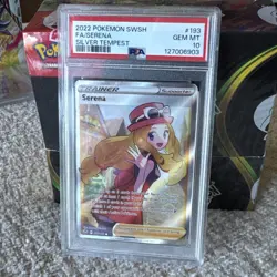 Pokemon PSA 10 Serena 193/195 Full Art Holo Rare Silver Tempest Gem Mint 💎 FA - Image 2