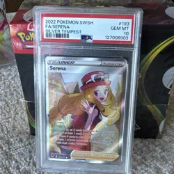 Pokemon PSA 10 Serena 193/195 Full Art Holo Rare Silver Tempest Gem Mint 💎 FA - Image 4