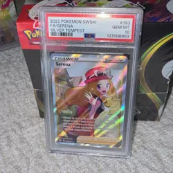 Pokemon PSA 10 Serena 193/195 Full Art Holo Rare Silver Tempest Gem Mint 💎 FA - Image 5