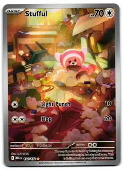 Stufful 154/132 - 🌊 Mega Evolution Illustration Rare Pokemon TCG 🖤 - NM - Image 1