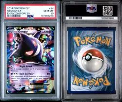 Gengar EX 34/119 XY Phantom Forces PSA 10 GEM MINT 2014 Pokemon - Image 3