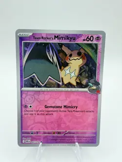 Team Rocket's Mimikyu 087/182 Uncommon Destined Rivals Pokemon Reverse Holo NM - Image 1
