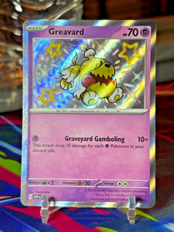 Pokemon TCG Paldean Fates GREAVARD 070 Black Star Promo - Image 1