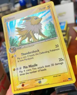 2006 Jolteon 3/17 POP Series 3 LP Holo Rare English Pokemon TCG - Image 4