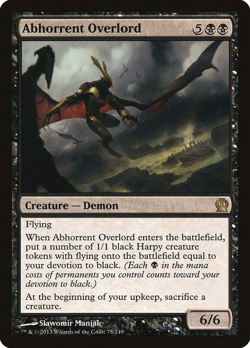 MTG magic 1x Abhorrent Overlord (M/NM) Theros - Image 1