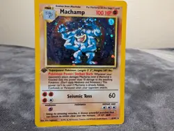 Pokemon TCG Machamp Base Set 8/102 Holo Unlimited Holo Rare - Image 1