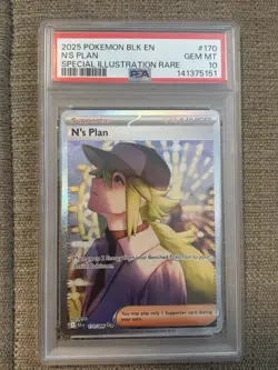 N’s Plan 170/86 PSA 10 SIR Black Bolt Pokemon TCG - Image 1