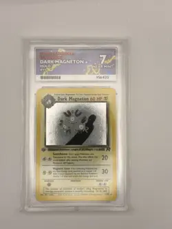Pokemon 1st Edition Dark Magneton Holo 11/82 Team Rocket ACE 7 - Image 1