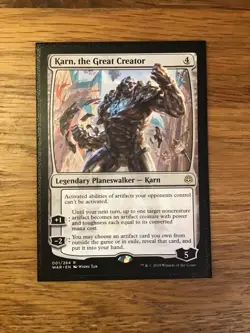 MTG Karn, the Great Creator NM Legendary RARE War of the Spark [WAR] MTG Regular - Image 2