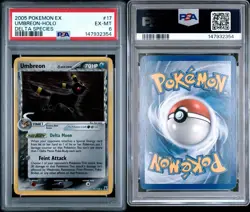 2005 Pokemon EX Delta Species- UMBREON #17 HOLO RARE- PSA 6 - Image 2