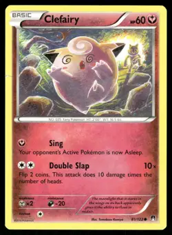 Clefairy 81/122 Common BREAKpoint Pokemon Moderately Played - Image 1