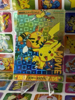 Pokemon Charizard Vintage Pocket Monsters Vending HOLO Prism Sticker 98 bandai - Image 1