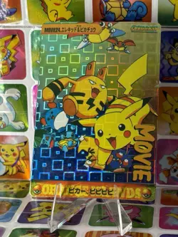Pokemon Charizard Vintage Pocket Monsters Vending HOLO Prism Sticker 98 bandai - Image 2