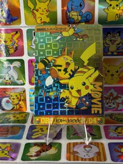 Pokemon Charizard Vintage Pocket Monsters Vending HOLO Prism Sticker 98 bandai - Image 3