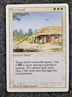 MTG - Farmstead - Revised Edition - Magic The Gathering - Near Mint ...(DS3D1K7) - Image 1