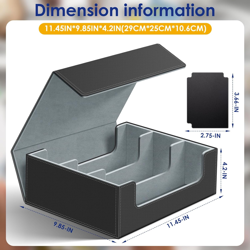 1200+ Card Case - Premium PU Leather Magnetic Closure for Trading & Sports Cards - Image 3