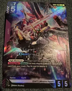 Gundam Card Game Phantom Aria GD04-050 Destiny Gundam LR Foil English - Image 1