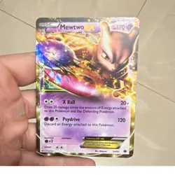 Pokemon Mewtwo EX Ultra Rare Full Art Holo 54/99 Next Destinies 170 HP Card - Image 1