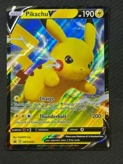 Pikachu V - Holo Promo SWSH: Sword & Shield Promo Cards SWSH061 NM - Image 1